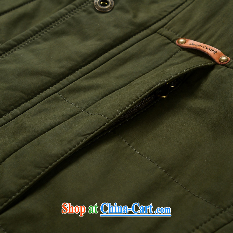 Jeep vehicles and cotton thick smock leisure and comfort a quilted coat jacket 8535 khaki-colored L, Roma shields, shopping on the Internet