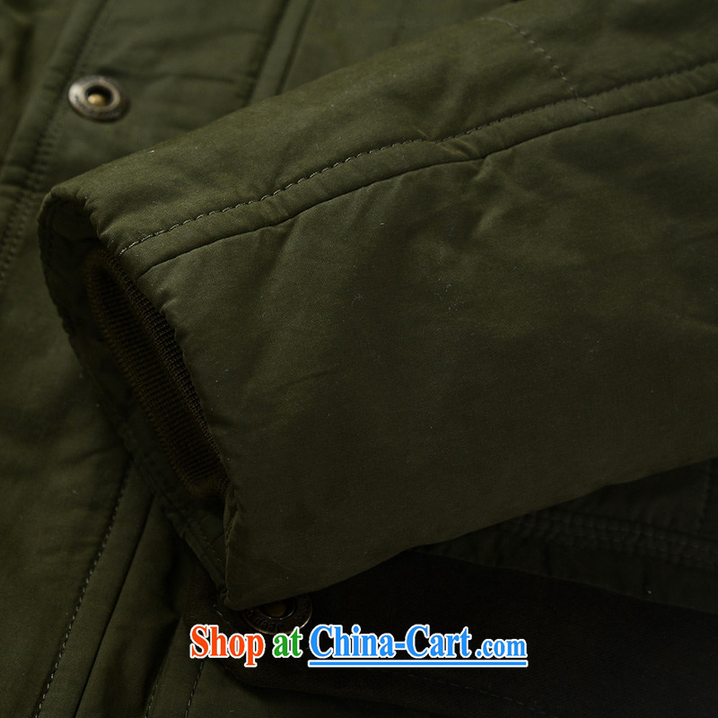 Jeep vehicles and cotton thick smock leisure and comfort a quilted coat jacket 8535 khaki-colored L, Roma shields, shopping on the Internet