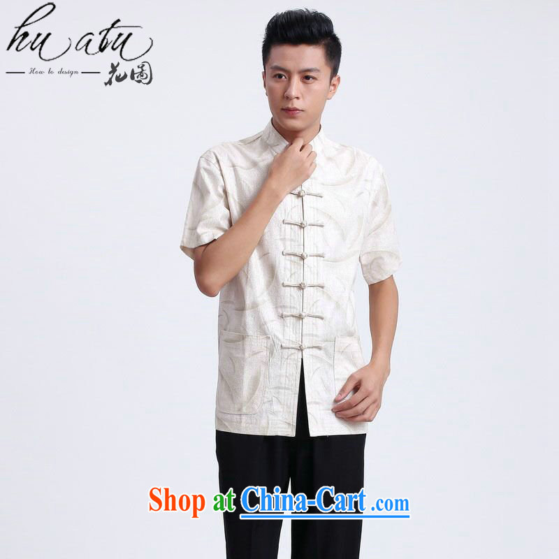 spend the summer with new men and the Chinese nation and Chinese clothing improved the collar linen short-sleeve male Tang - 1 3 XL, spend figure, and shopping on the Internet