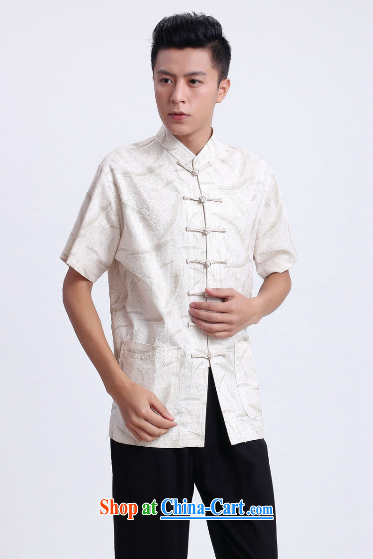 Dan smoke summer new male Chinese national men's clothing Chinese clothing improved the collar linen short-sleeve male Tang - 1 3 XL pictures, price, brand platters! Elections are good character, the national distribution, so why buy now enjoy more preferential! Health