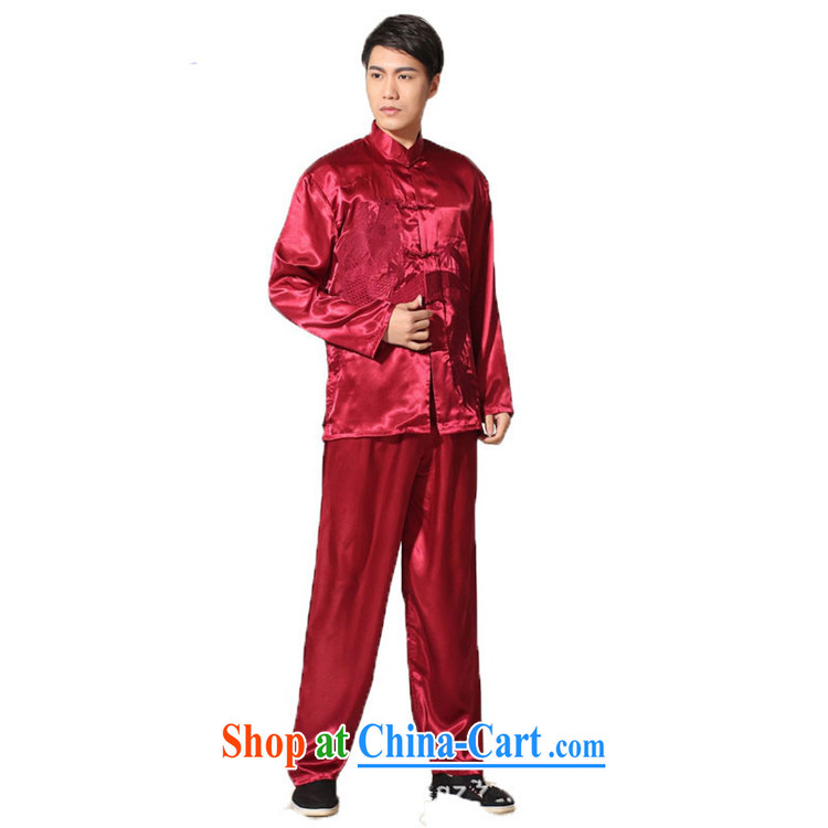 According to fuser New Men's solid color embroidered dragon shirt + casual pants retro ethnic-Chinese package LGD/M 0013 #mauve 2 XL pictures, price, brand platters! Elections are good character, the national distribution, so why buy now enjoy more preferential! Health