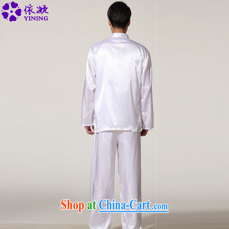 According to fuser New Men's antique Ethnic Wind up for single-row snap shirt + leisure pants Tang package with heat sink, serving LGD/M #0010 white 2XL, fuser, and shopping on the Internet