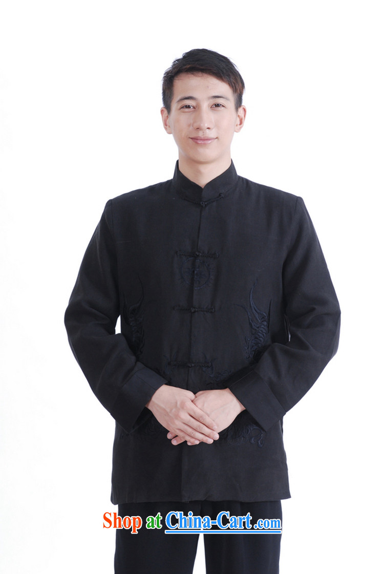 According to fuser spring fashion new male Chinese qipao, for classical-tie embroidered Dad loaded Tang jackets LGD/M 1149 #black XXXL pictures, price, brand platters! Elections are good character, the national distribution, so why buy now enjoy more preferential! Health