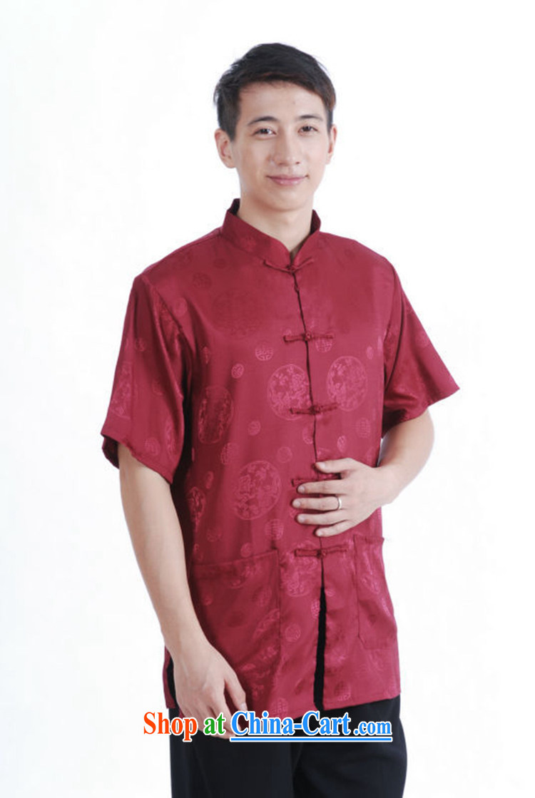 According to fuser summer new male retro ethnic-Chinese classical shirt-tie father replacing Tang replace short-sleeved shirt LGD/M 2065 #3 XL pictures, price, brand platters! Elections are good character, the national distribution, so why buy now enjoy more preferential! Health