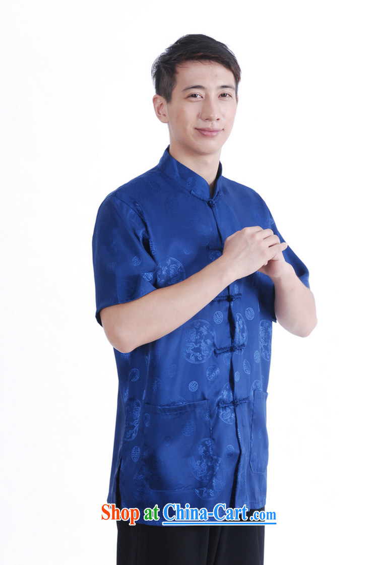 According to fuser new male daily Chinese improved Chinese qipao, for single row for short-sleeved open's Chinese shirt LGD/M 2066 #blue 3 XL pictures, price, brand platters! Elections are good character, the national distribution, so why buy now enjoy more preferential! Health