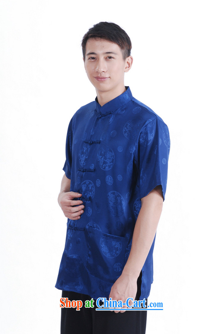 According to fuser new male daily Chinese improved Chinese qipao, for single row for short-sleeved open's Chinese shirt LGD/M 2066 #blue 3 XL pictures, price, brand platters! Elections are good character, the national distribution, so why buy now enjoy more preferential! Health