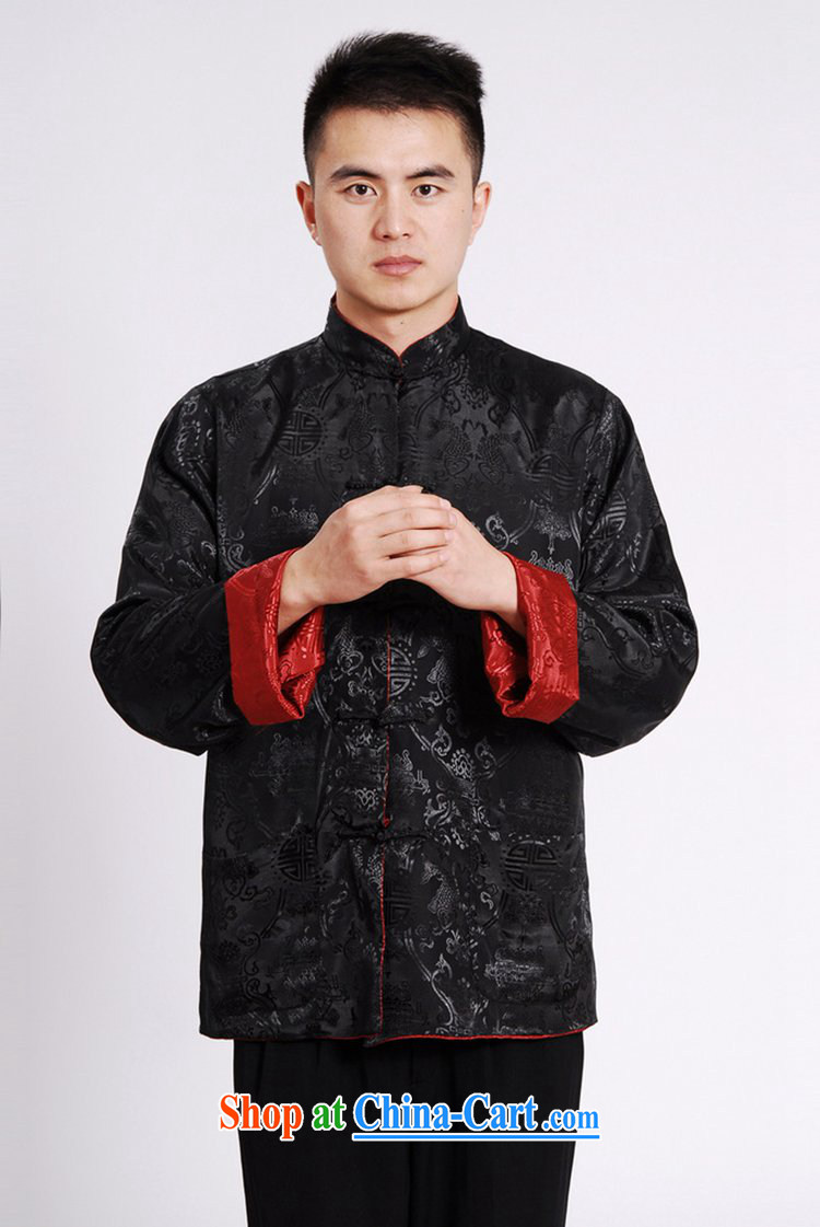 According to fuser spring new male daily improved Chinese qipao, leading to a two-sided through his father loaded Tang with long-sleeved T-shirt LGD/M 1045 #3 XL pictures, price, brand platters! Elections are good character, the national distribution, so why buy now enjoy more preferential! Health