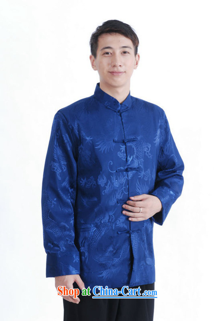 According to fuser spring stylish new men's antique Chinese qipao and collar jacquard classic Tray Tie father with Tang jackets LGD/M 1140 #blue 3 XL pictures, price, brand platters! Elections are good character, the national distribution, so why buy now enjoy more preferential! Health
