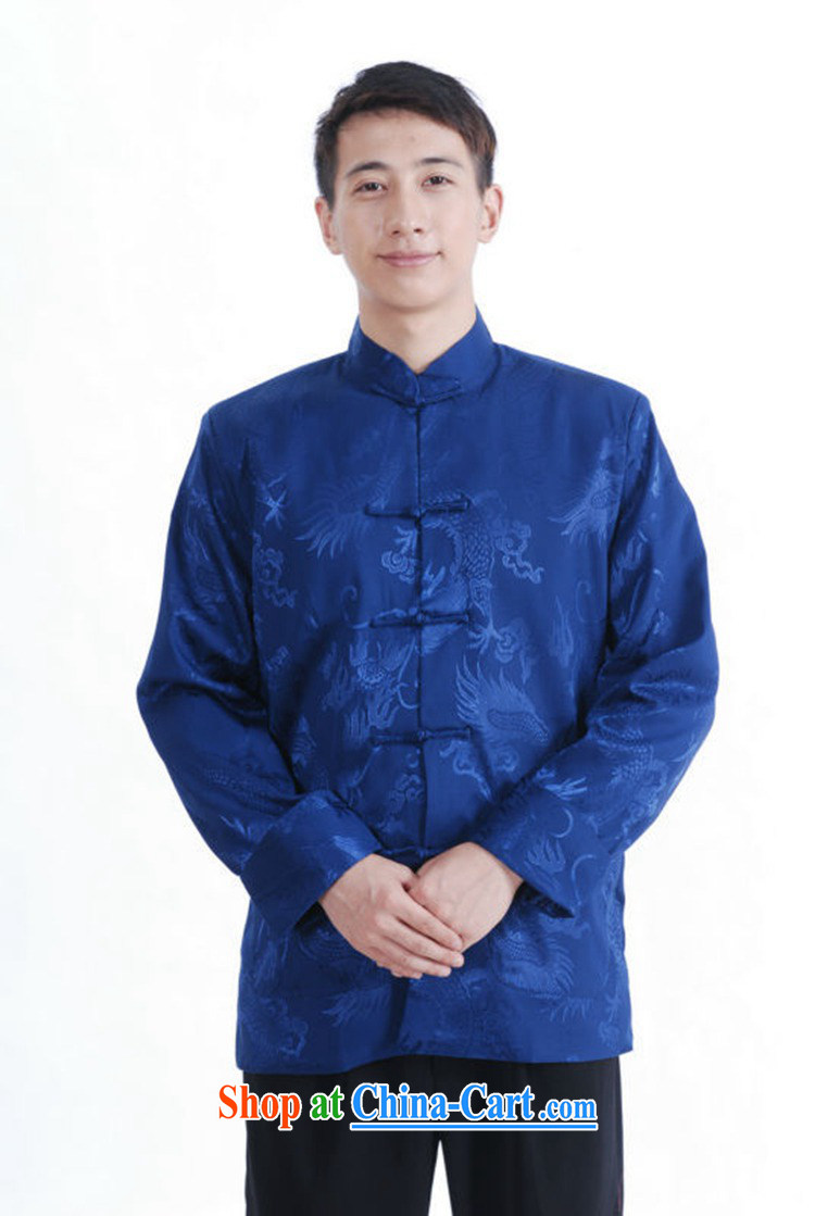 According to fuser spring stylish new men's antique Chinese qipao and collar jacquard classic Tray Tie father with Tang jackets LGD/M 1140 #blue 3 XL pictures, price, brand platters! Elections are good character, the national distribution, so why buy now enjoy more preferential! Health