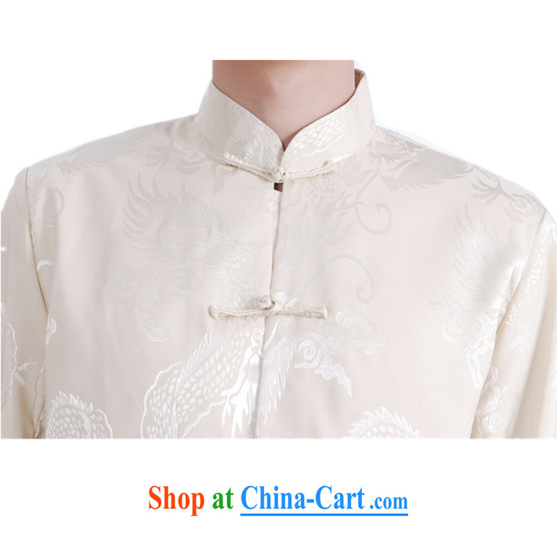 According to fuser Spring and Autumn and new men's long-sleeved Chinese qipao stylish jacquard click the snap-father with Tang jackets LGD/M 1144 #3 XL, according to fuser, online shopping
