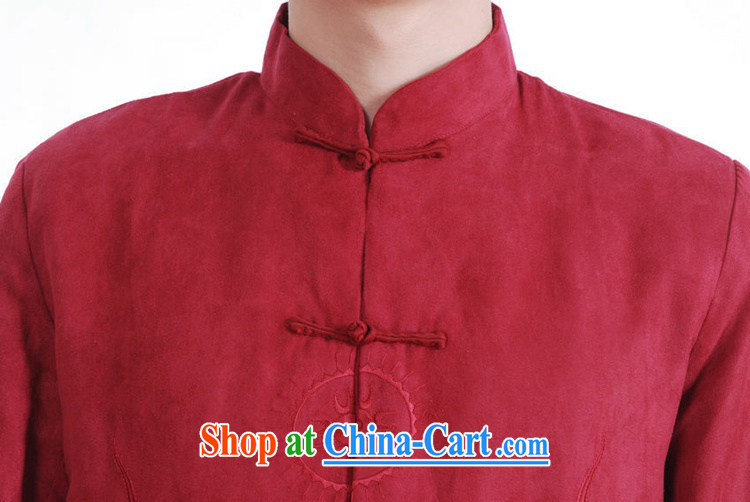 According to fuser spring new male daily Chinese improved Chinese qipao, for double-lung embroidered Dad replace Tang jackets LGD/M 1147 #The Red 3 XL pictures, price, brand platters! Elections are good character, the national distribution, so why buy now enjoy more preferential! Health