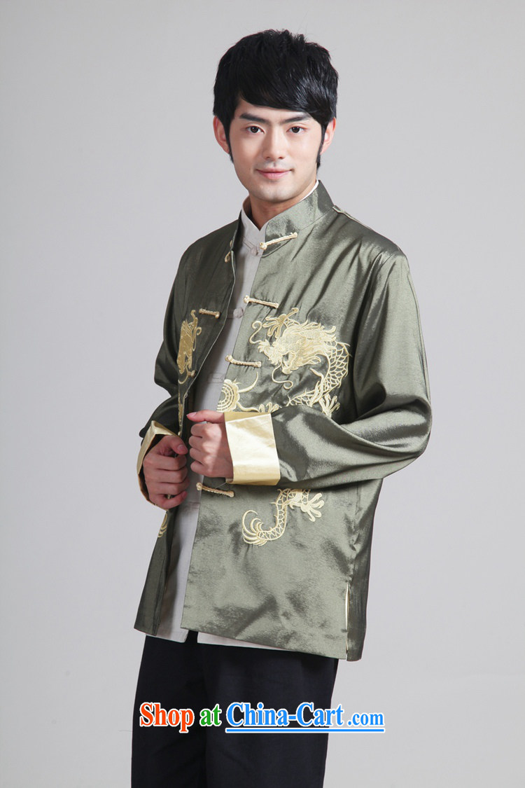 According to fuser New Men's antique Ethnic Wind daily Chinese qipao, who has been hard-pressed double Dragon embroidered Dad replace Tang jackets WNS/2283 # 2 #3 XL pictures, price, brand platters! Elections are good character, the national distribution, so why buy now enjoy more preferential! Health