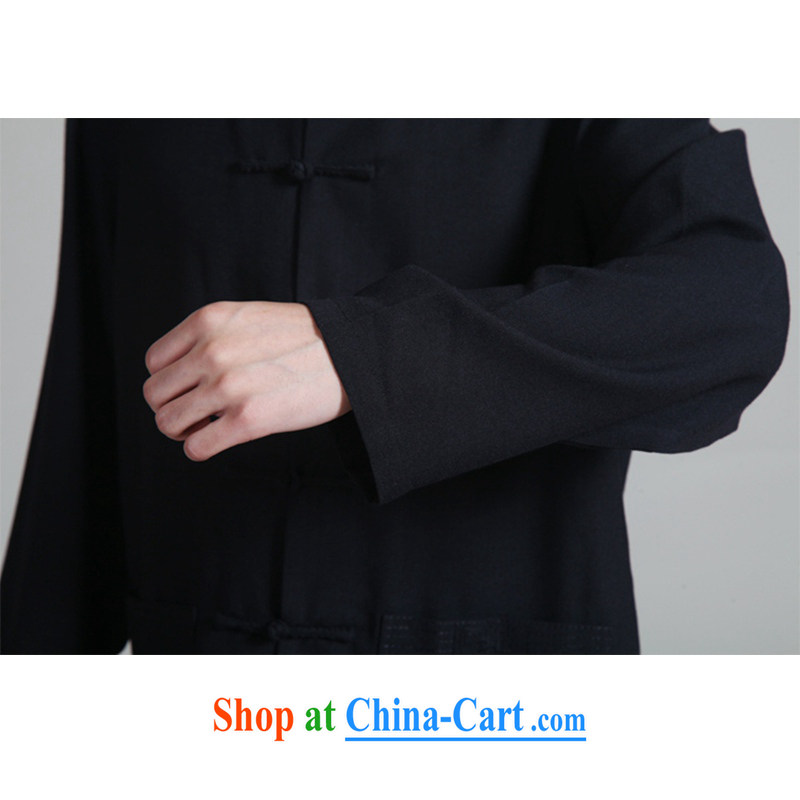According to fuser new men, Retro improvement of ethnic-Chinese long-sleeved T-shirt + pants Tang is set Kung Fu Tang replace WNS/2352 package - 2 #3 XL, fuser, and shopping on the Internet