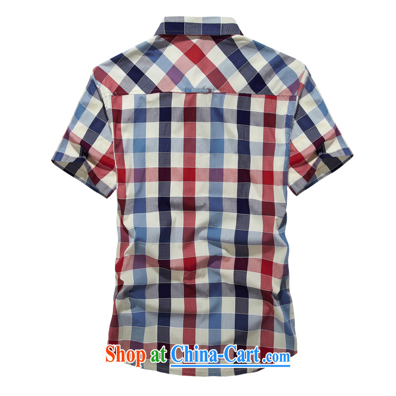 Jeep tanks short sleeve T-shirt-pocket casual Plaid Short sleeve 3 color the code from ironing shirt 8512 card its color L, Roma shields, and shopping on the Internet