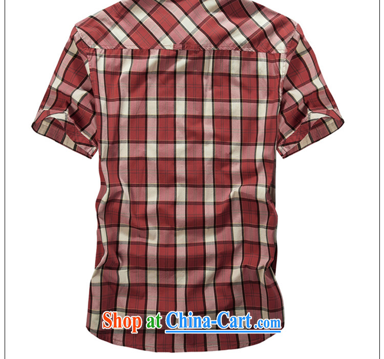 Jeep tank cotton washable frock shirt bar checkered lapel shirt 8513 red L pictures, price, brand platters! Elections are good character, the national distribution, so why buy now enjoy more preferential! Health