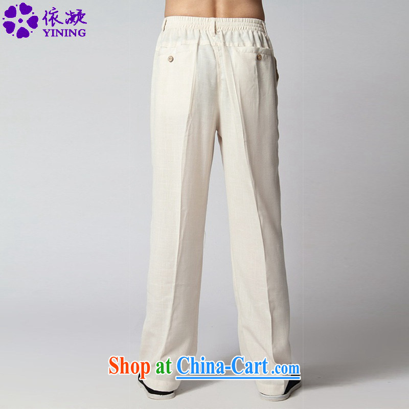 According to fuser and stylish new men's retro improved solid leisure short pants Tai Chi uniforms pants WNS/2350 #pants - 4 #3 XL, fuser, and, on-line shopping