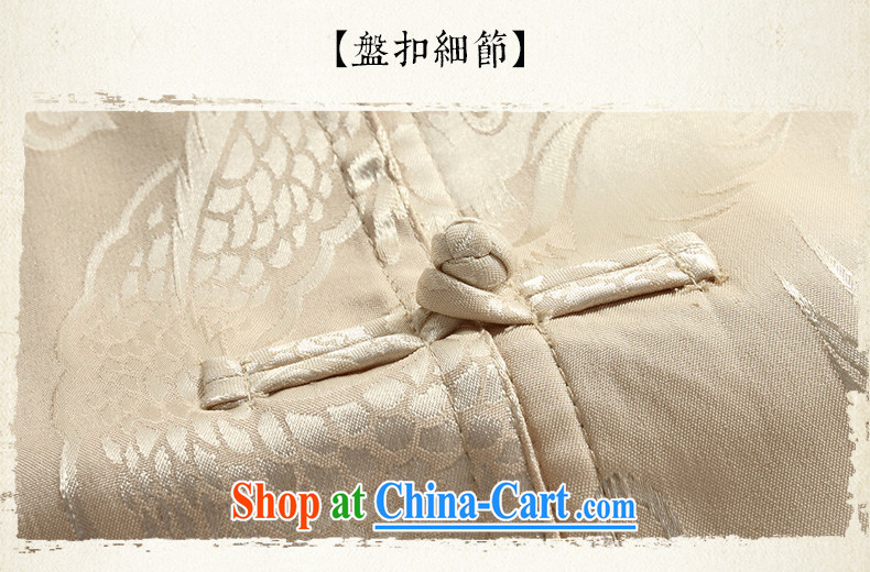 Van Gogh's new Chinese men and set long-sleeved sauna silk Chinese Cheongsams father loaded kung fu shirt spring TCS 501 red 4 XL pictures, price, brand platters! Elections are good character, the national distribution, so why buy now enjoy more preferential! Health