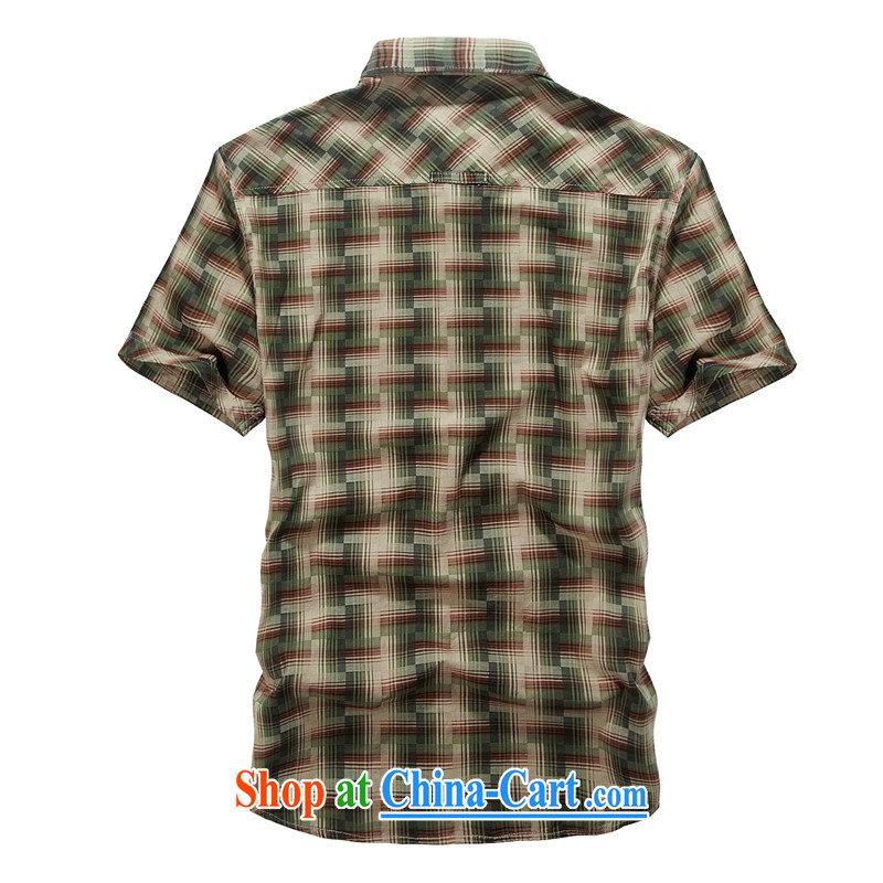 Jeep vehicles the code short-sleeved bar tartan shirt Washed Cotton frock shirt 8517 card its color L, Roma shields, shopping on the Internet
