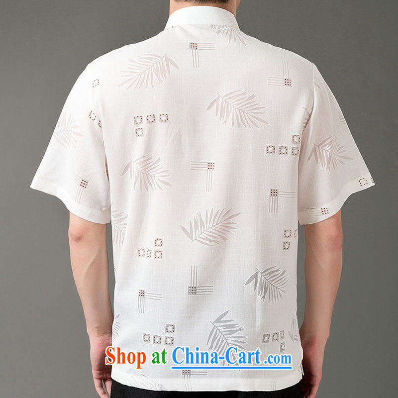Federal Bob poetry short-sleeved Chinese male, older men and Chinese summer 2015, emulation, Chinese T-shirt hand-tie dress Chinese, for Chinese White XL/175, the Federation Bob poetry (lianbangbos), online shopping