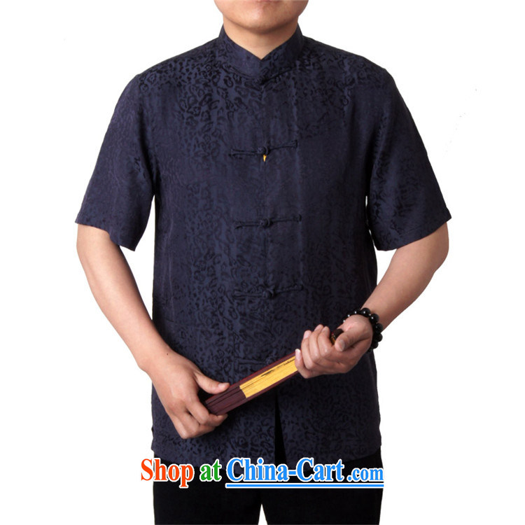 Sureyou in summer 15 new day silk short-sleeved Chinese men and Chinese national costume White single blue dark blue 190 pictures, price, brand platters! Elections are good character, the national distribution, so why buy now enjoy more preferential! Health