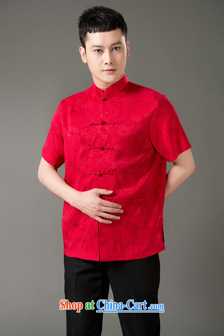 Federal Bob poetry short-sleeved Chinese men, older men and Chinese summer 2015, emulation, Tang Replace T-shirt hand-tie national costumes, Chinese collar Tang with beige XL/175 pictures, price, brand platters! Elections are good character, the national distribution, so why buy now enjoy more preferential! Health