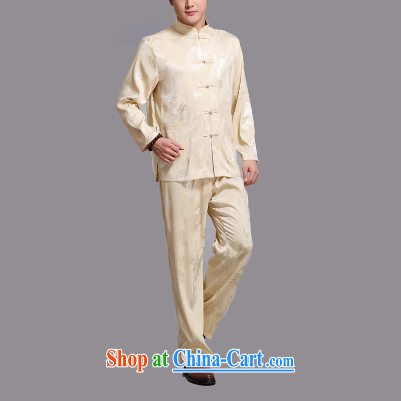 The Honorable Ronald ARCULLI, middle-aged and older Chinese men and a short-sleeved Kit middle-aged men's summer short with short-sleeved older persons package summer China wind beige XXXXL, the Tony Blair (AICAROLINA), shopping on the Internet