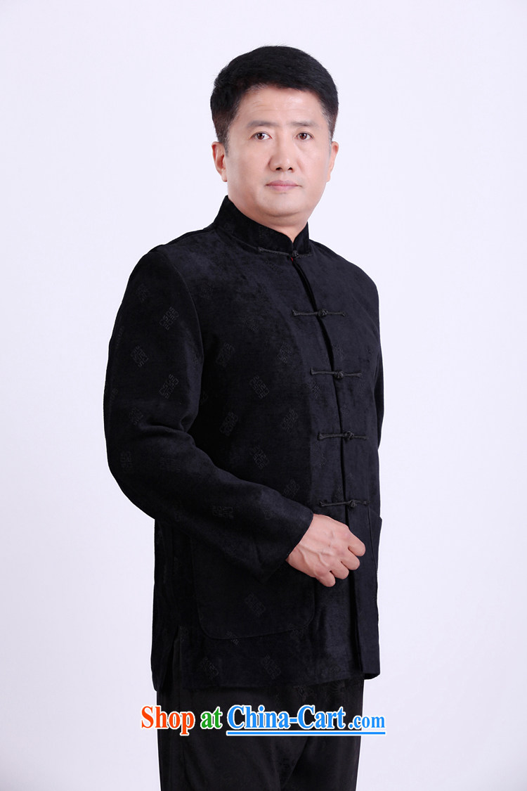 Federation, Mr Tang poetry with men and long-sleeved 2015 New China wind spring male Chinese elderly in his birthday life clothing Chinese father jackets black 190 pictures, price, brand platters! Elections are good character, the national distribution, so why buy now enjoy more preferential! Health