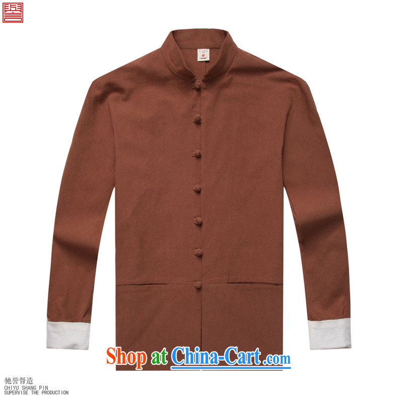 Internationally renowned 2015 spring, male Chinese linen solid color long-sleeved loose China wind men's jackets and fasten the nation wind orange 4 XL pictures, price, brand platters! Elections are good character, the national distribution, so why buy now enjoy more preferential! Health