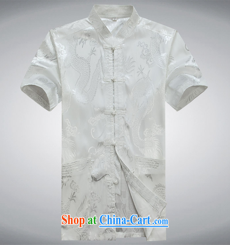 The top luxury men's Chinese package middle-aged and older, for the dragon shirt T-shirt pants home casual blue middle-aged short-sleeved Chinese China wind national costume XL beige 180 pictures, price, brand platters! Elections are good character, the national distribution, so why buy now enjoy more preferential! Health