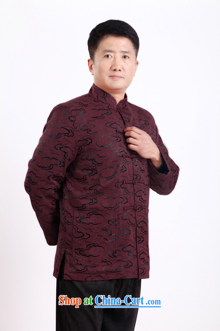 Federation, Mr Tang poetry with men and long-sleeved 2015 New China wind spring male Chinese elderly in his birthday life clothing Chinese father jackets purple 190 pictures, price, brand platters! Elections are good character, the national distribution, so why buy now enjoy more preferential! Health