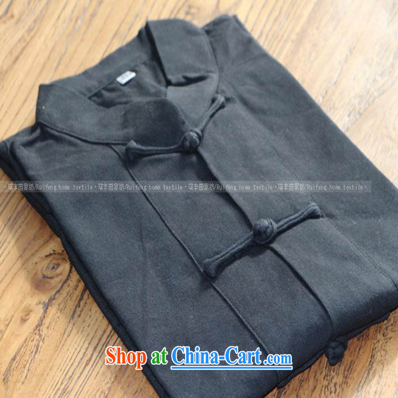 cubufq pure cotton short-sleeved Chinese cotton Chinese men and women serving Tai Chi exercises service performance service morning exercise clothing Chinese clothing multi-color black short-sleeved Tang is 175/41, cubufq, shopping on the Internet