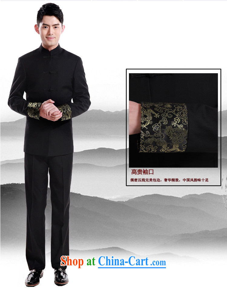 Lung dry Chinese and smock collar Brand Mens Suits suits China wind Han-cultivating men's casual black XXL/185 pictures, price, brand platters! Elections are good character, the national distribution, so why buy now enjoy more preferential! Health
