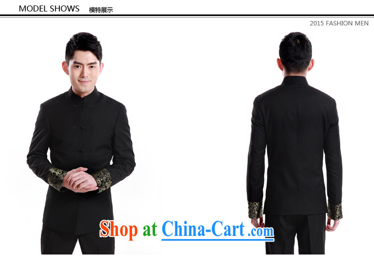 Lung dry Chinese and smock collar Brand Mens Suits suits China wind Han-cultivating men's casual black XXL/185 pictures, price, brand platters! Elections are good character, the national distribution, so why buy now enjoy more preferential! Health