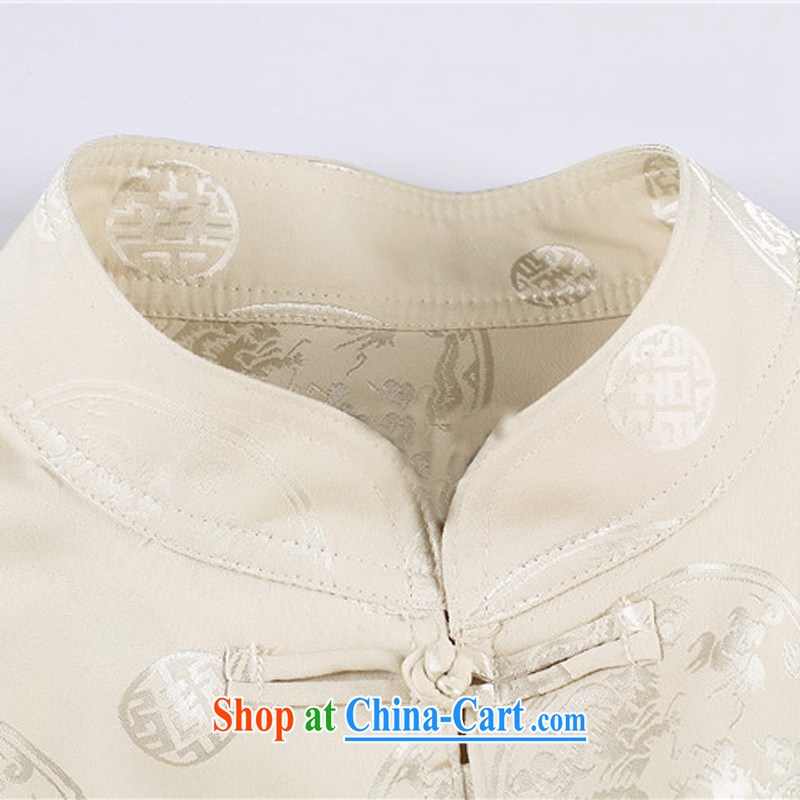 Kim Jong-il chestnut Mouse middle-aged and older Chinese package short-sleeved older persons in men's father served with summer T-shirt pants gold L, the chestnut mouse (JINLISHU), shopping on the Internet