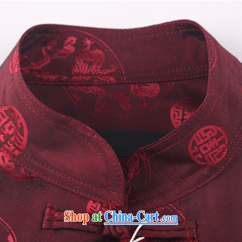 The chestnut mouse male Tang package installed, older Chinese men and spring loaded long-sleeved dress Chinese Grandpa blue XXXXL, the chestnut mouse (JINLISHU), shopping on the Internet