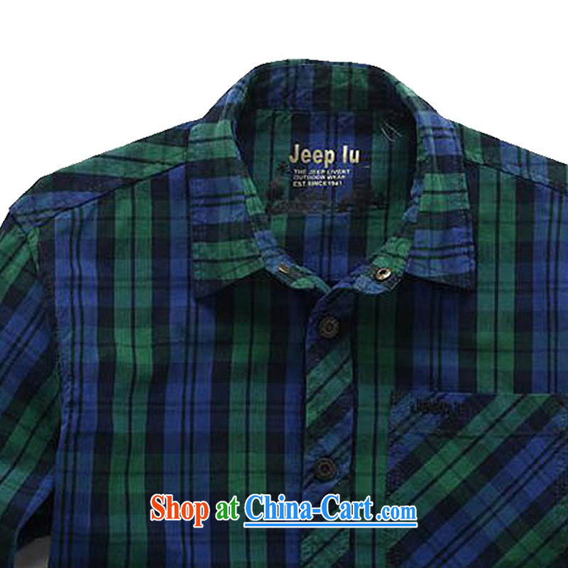Yuen Long District, Roma long-sleeved large, multi-colored stripes snap cotton shirt 2392 card its color L, Roma (jeeplu), shopping on the Internet
