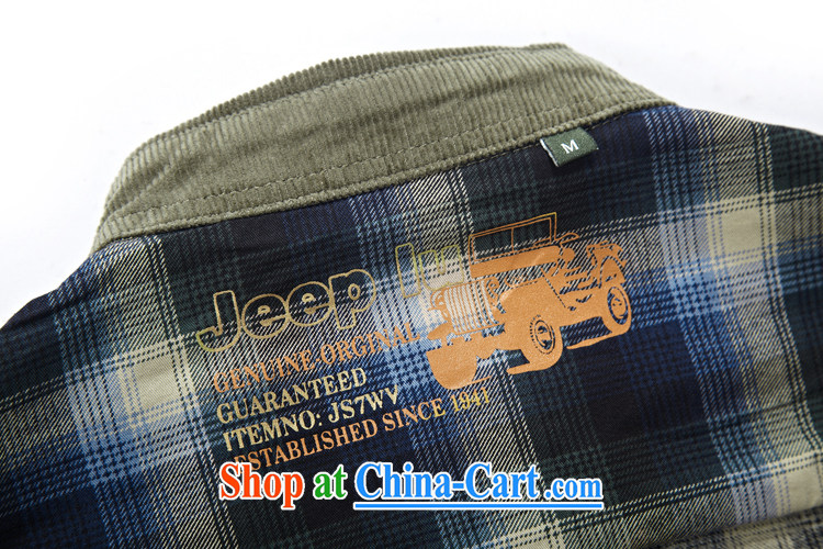 Yuen Long, jeep long-sleeved checkered stitching shirt pocket over cuffs shirt 8363 blue L pictures, price, brand platters! Elections are good character, the national distribution, so why buy now enjoy more preferential! Health