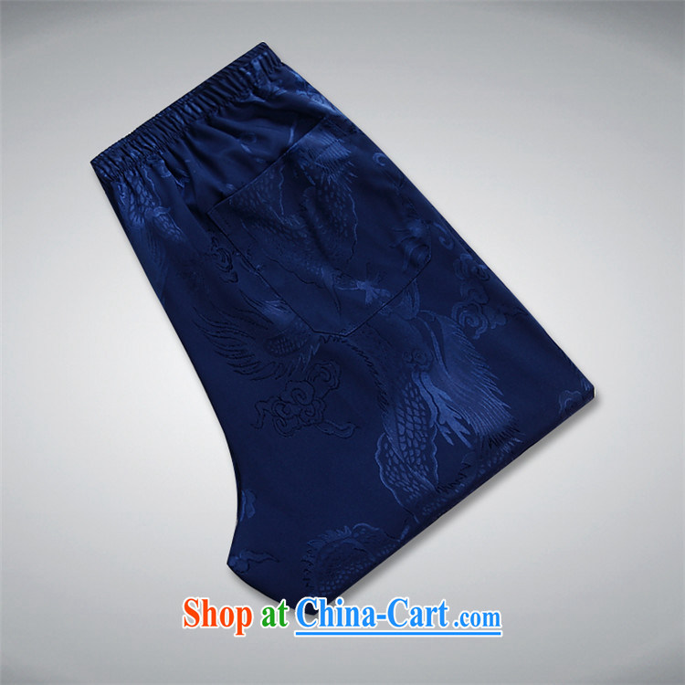 The chestnut mouse spring loaded male Chinese package long-sleeved T-shirt Chinese dress, older Tang Blue Kit XXXL pictures, price, brand platters! Elections are good character, the national distribution, so why buy now enjoy more preferential! Health