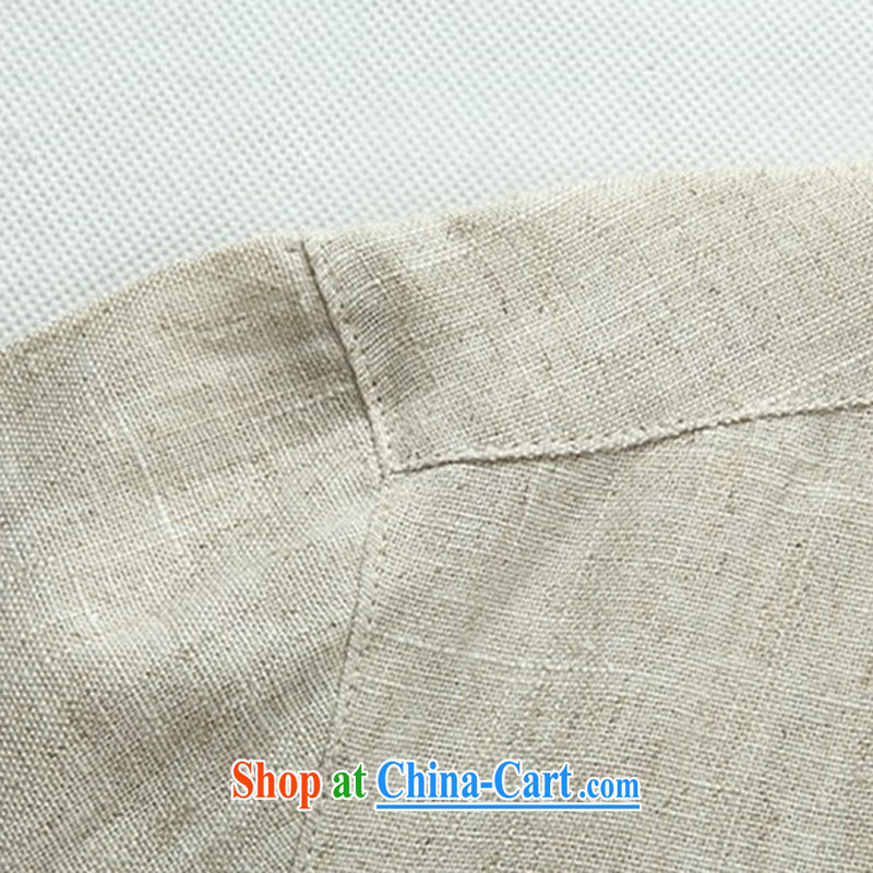The chestnut mouse spring China wind men's linen Chinese long-sleeved kit, older persons spring Chinese male Blueish gray' package L, the chestnut mouse (JINLISHU), online shopping