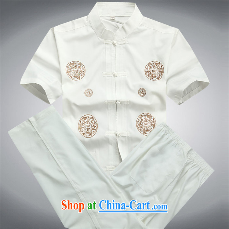 The summer, men's Tang package installed in summer older Chinese men and spring and summer short-sleeve cuffs dress Chinese Grandpa loaded beige Kit XXXL pictures, price, brand platters! Elections are good character, the national distribution, so why buy now enjoy more preferential! Health