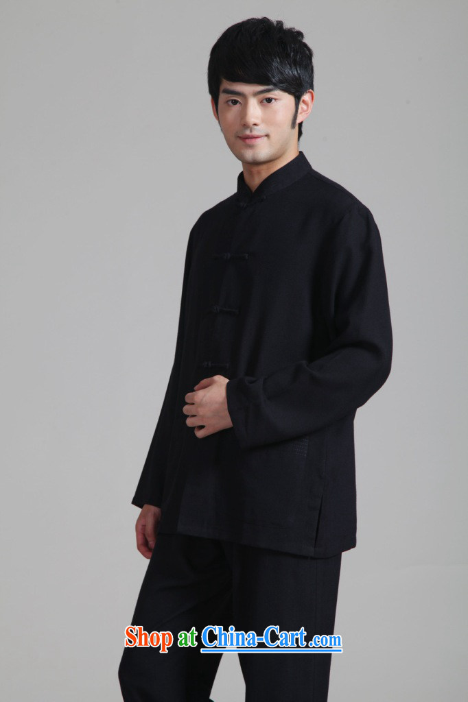 And Jing Ge 2015 men's Tang with long-sleeved kit, cotton for the Kung Fu T-shirt Tai Chi Kit - 1 black XXXL pictures, price, brand platters! Elections are good character, the national distribution, so why buy now enjoy more preferential! Health