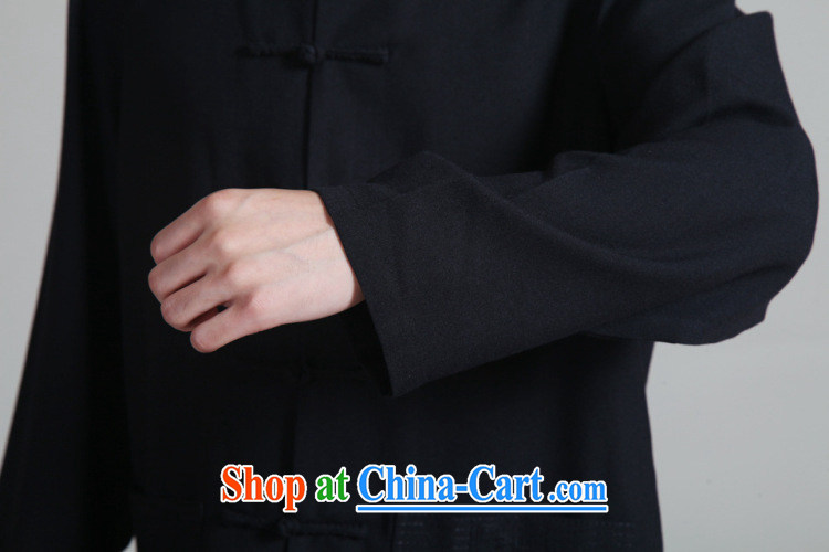 And Jing Ge 2015 men's Tang with long-sleeved kit, cotton for the Kung Fu T-shirt Tai Chi Kit - 1 black XXXL pictures, price, brand platters! Elections are good character, the national distribution, so why buy now enjoy more preferential! Health