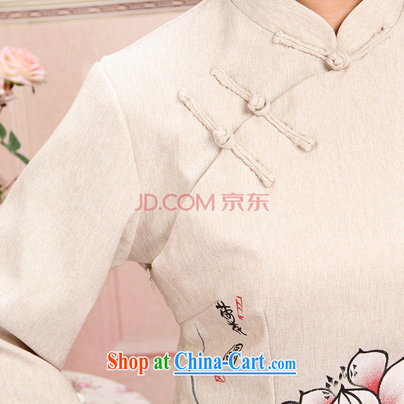 And Jing Ge older Chinese men and women couples for taxis with spring and fall jacket cotton long-sleeved T-shirt the pants kit, white package XXXL, Jing Ge, shopping on the Internet
