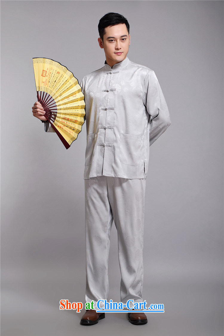 The summer, the older the Snap exercise clothing, for Chinese men's long-sleeved traditional smock Kit maroon XXXXL pictures, price, brand platters! Elections are good character, the national distribution, so why buy now enjoy more preferential! Health