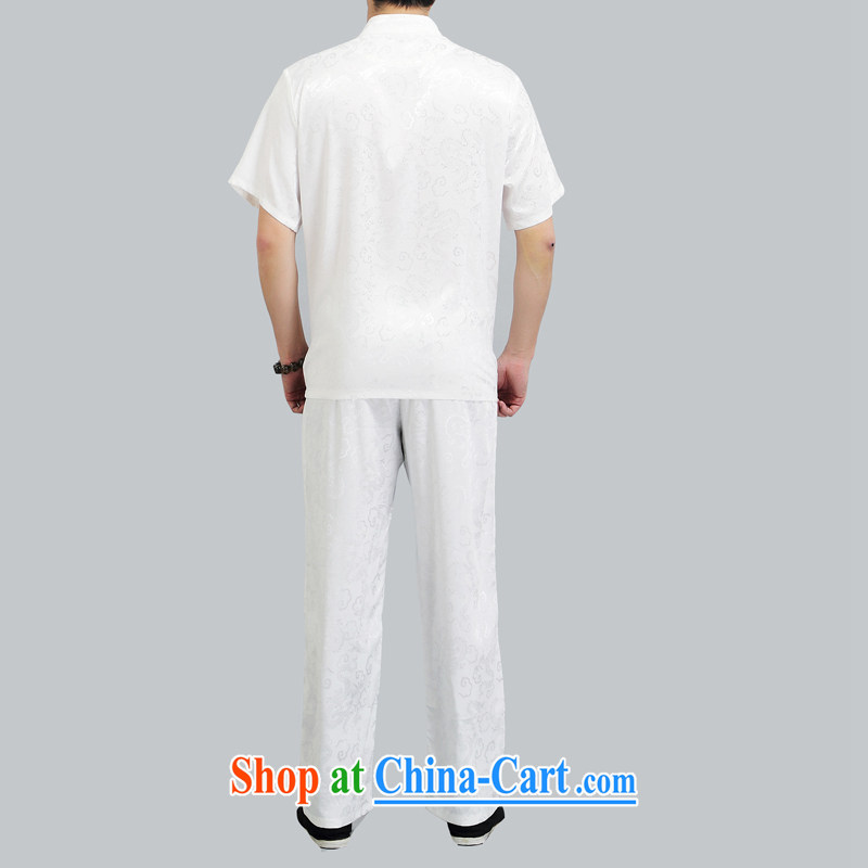 The summer, older persons in Chinese package short-sleeve men's clothing, clothing nepal national dress, Chinese white collar XL, the Tony Blair (AICAROLINA), shopping on the Internet