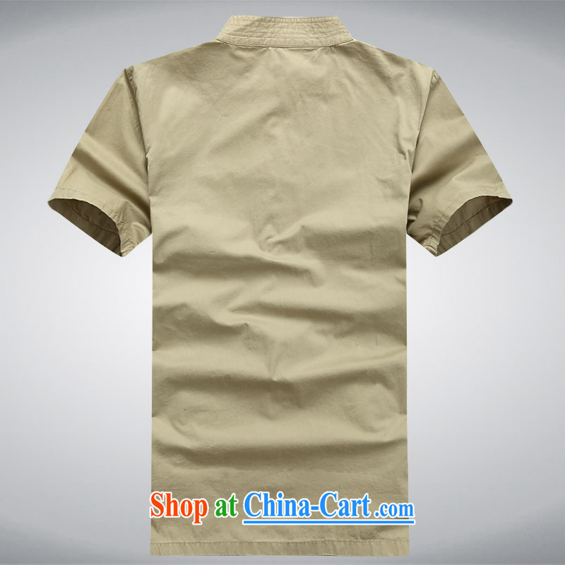 The chestnut mouse summer new middle-aged and older Chinese men and a short-sleeved T-shirt casual China wind Tang card its color XXXXL, the chestnut mouse (JINLISHU), shopping on the Internet