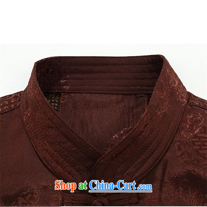 The Carolina boys older persons in Chinese men and long-sleeved T-shirt men's clothing, men's Chinese jacket coat old clothes and color XXXL, the Carolina boys (AICAROLINA), online shopping