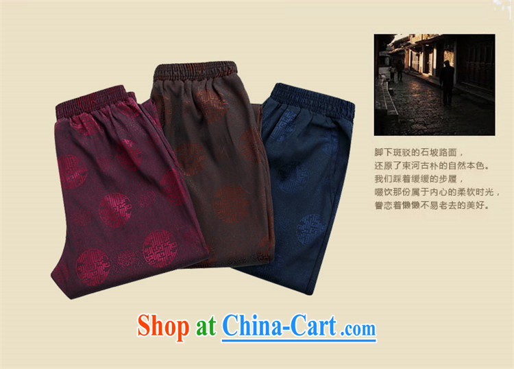 The Luo, Chinese style in a new, men's spring Elastic waist lounge pants has been the large Dragon thick Chinese coffee XXXXL pictures, price, brand platters! Elections are good character, the national distribution, so why buy now enjoy more preferential! Health