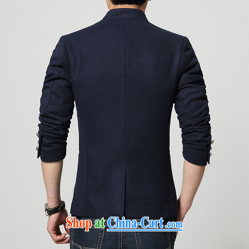 UYUK 2015 spring and summer men's smock, gross for this jacket Korean beauty, long jacket, black 3 XL, UYUK, shopping on the Internet