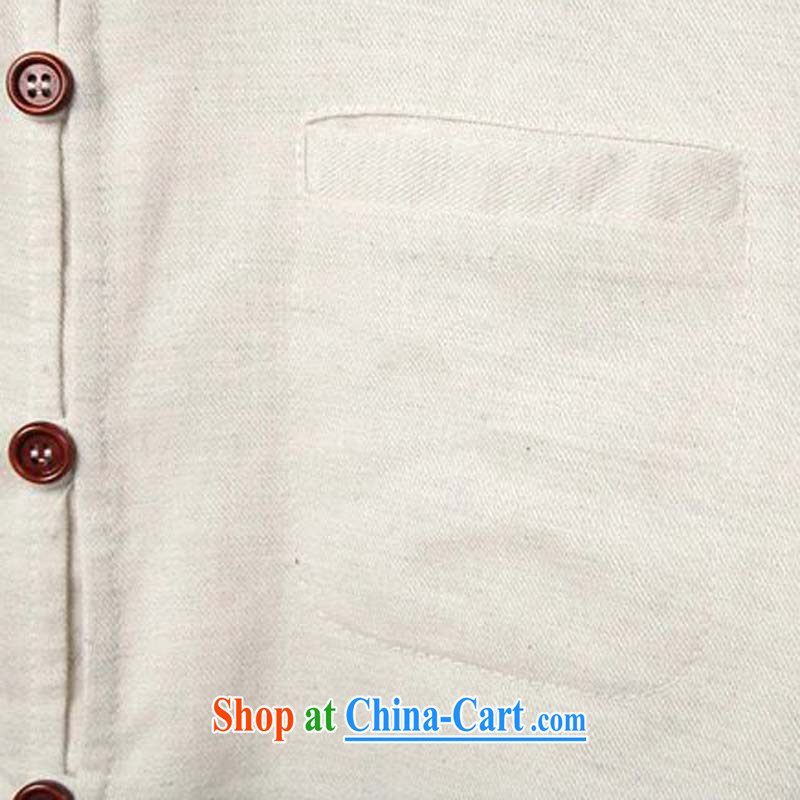 UYUK 2015 spring and summer men's long-sleeved Chinese style Chinese shirt and stylish cotton Ma shirt and dark gray XL, UYUK, shopping on the Internet